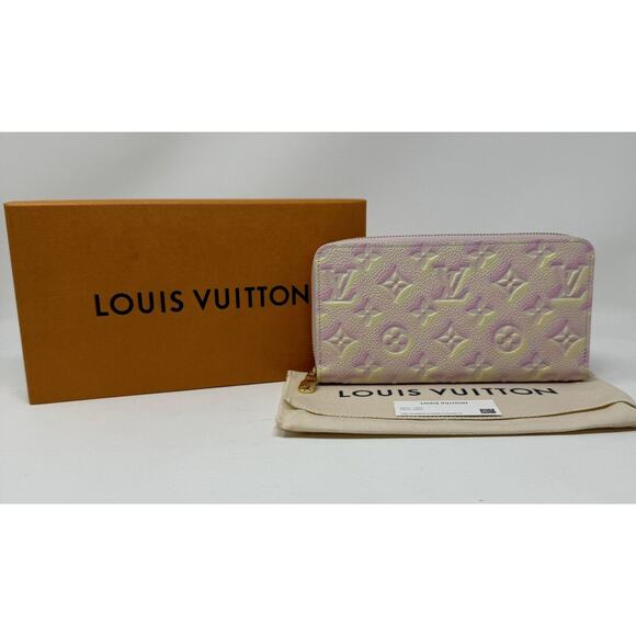 Louis Vuitton Stardust Zippy Wallet Pink/Yellow Shimmer Effect M81299 FRANCE NEW - Picture 1 of 10